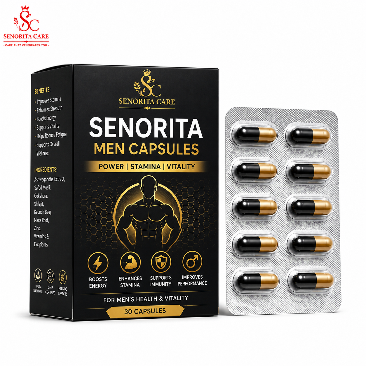 Senorita Capsules for Men Support Power
