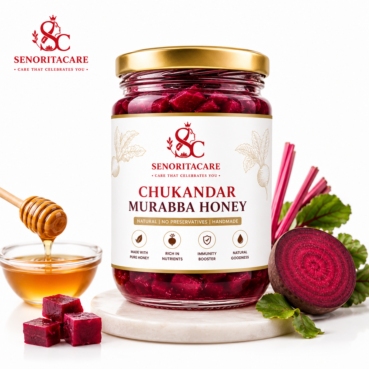 Senorita Chukandar Murabba 250g – Ayurvedic Honey Preserve for Women's Health – Senoritacare