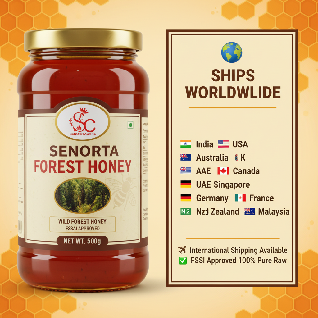 Senorita Forest Honey 500g international shipping worldwide by SenoritaCare