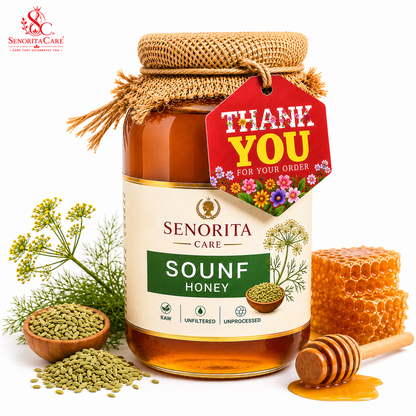 Senorita Sounf Honey | Support Digestive System, Immunity, Stamina & Wellness| Pack Size 50gm