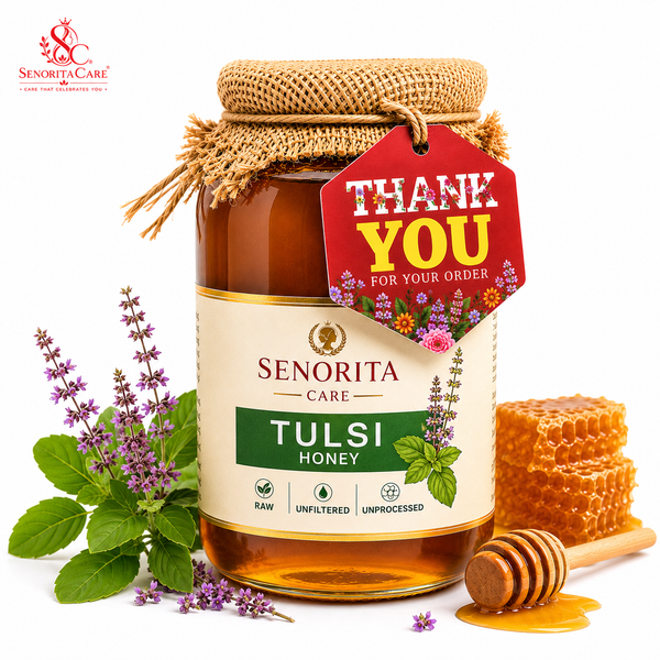 Senorita Tulsi Honey | Pure Nature, Daily Wellness, Natural Energy | Pack Size 50 gram