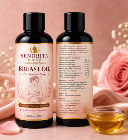 Senorita Breast Growth Oil for Women | Feminine Care Oil | Natural Skin Nourishing Formula 50ml
