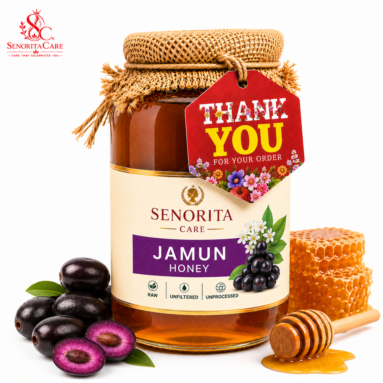 Senorita Jamun Honey | Pure Nature, Daily Wellness, Natural Energy | Pack Size 1kg