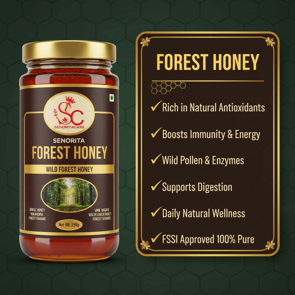 Senorita Forest Honey 250g health benefits antioxidants immunity energy by SENORITACARE