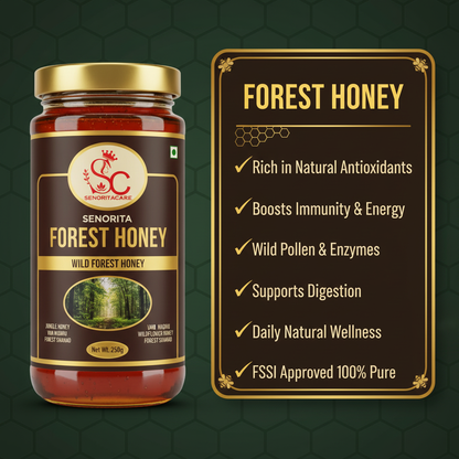 Senorita Forest Honey 250g health benefits antioxidants immunity energy by SENORITACARE