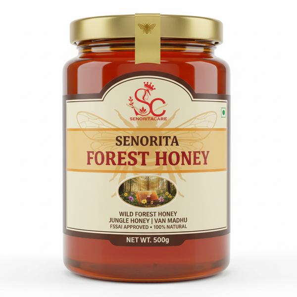 Senorita Forest Honey 500g pure raw wild forest honey family pack FSSAI approved by SenoritaCare