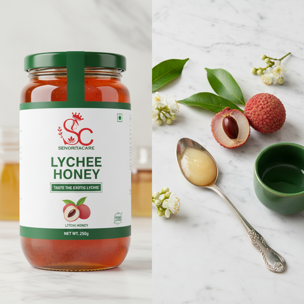 Senorita Lychee Flower Honey 250g taste the exotic lychee honey by SenoritaCare