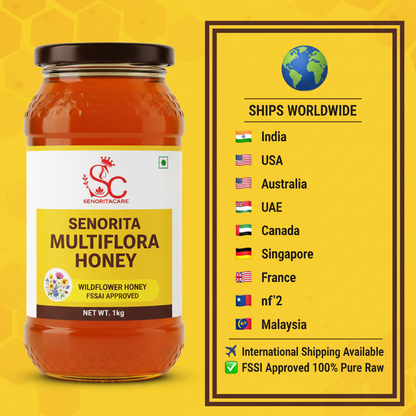 Senorita Multiflora Honey 1kg international shipping worldwide order now SenoritaCare