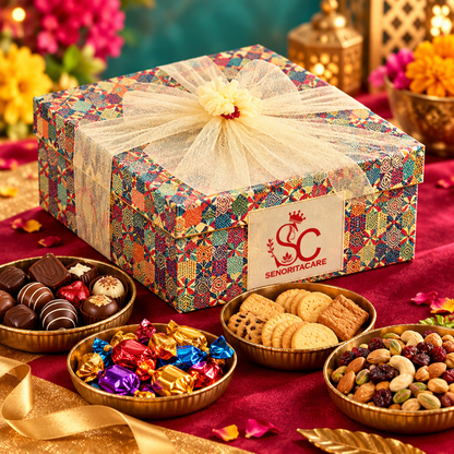 Concept patterned SenoritaCare mixed treats gift box