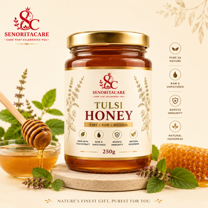 Senorita Tulsi Honey 250g – Natural Herbal Honey for Women's Wellness – Senoritacare