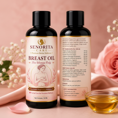 Senorita Breast Growth Oil – Safe Ayurvedic Oil for Women's Body Care – Senoritacare