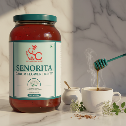 Senorita Carom Flower Honey 250g Ajwain honey Ayurvedic wellness usage SenoritaCare