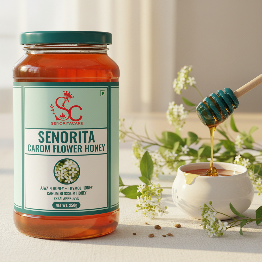Senorita Carom Flower Honey 250g Ajwain honey lifestyle carom flowers Ayurvedic by SenoritaCare