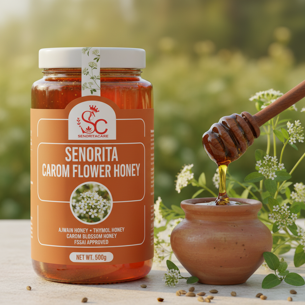 Senorita Carom Flower Honey 500g Ajwain honey lifestyle carom flowers Ayurvedic by SenoritaCare