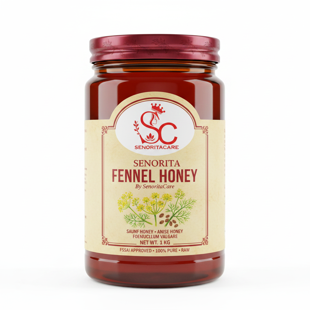 Senorita Fennel Honey 1kg pure saunf honey anise honey FSSAI approved by SenoritaCare