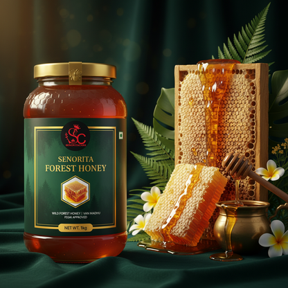 Senorita Forest Honey 1kg lifestyle wild honeycomb forest flowers by SenoritaCare