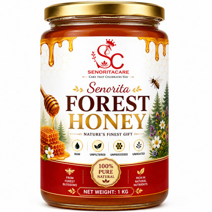 Senorita Natural Wild Forest Honey 1kg Jar – Raw Antioxidant Honey by Senoritacare