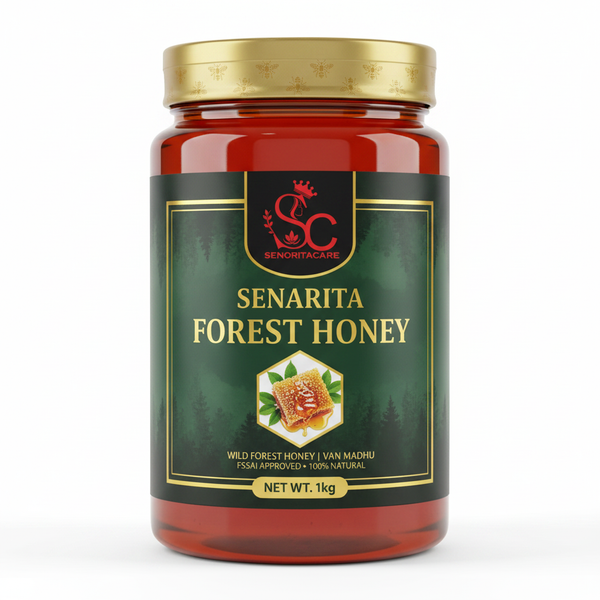 Senorita Forest Honey 1kg pure raw unfiltered wild forest honey FSSAI approved by SenoritaCare