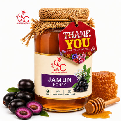 Senorita Natural Black Plum Honey 1kg – Pure Jamun Infused Honey by Senoritacare