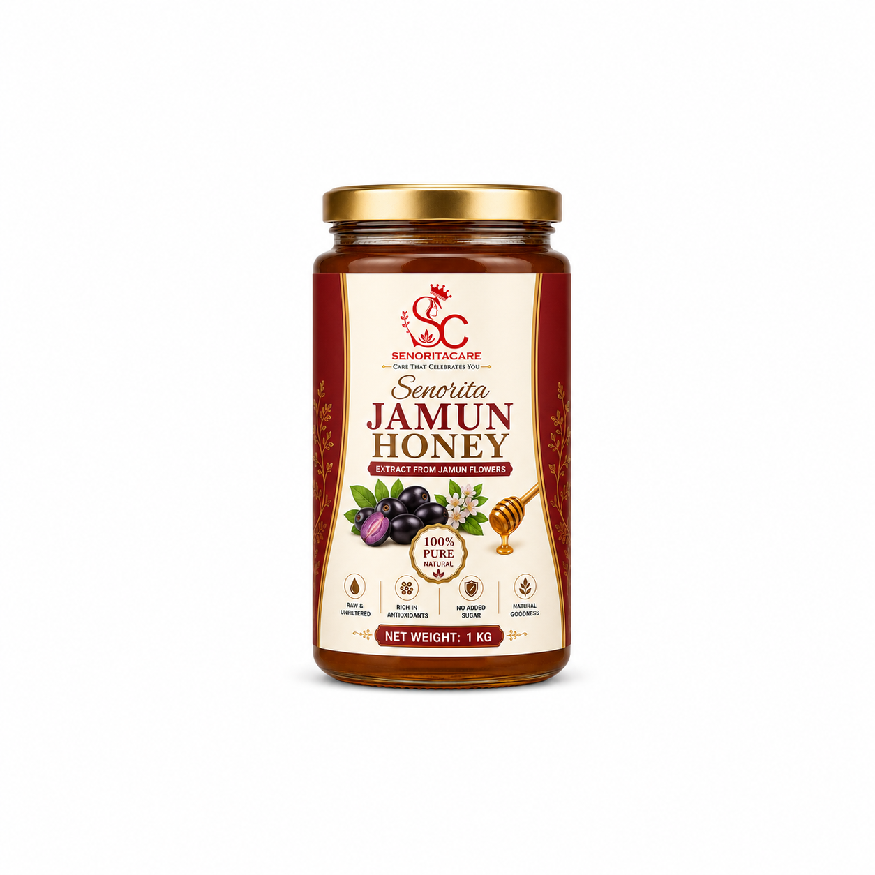 Senorita Jamun Honey 1kg – Antioxidant Rich Natural Honey – Senoritacare