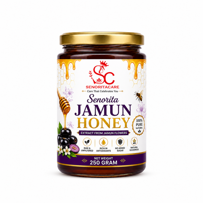 Senorita Jamun Honey 250g glass jar – Antioxidant Rich Natural Honey – Senoritacare