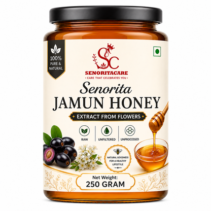 Senoritacare Jamun Honey 250g glass jar – Daily Wellness & Natural Energy Honey