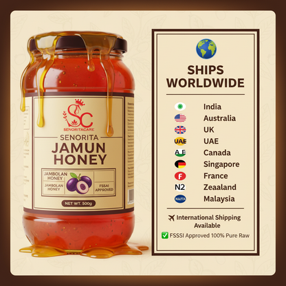 Senorita Jamun Honey 500g international shipping worldwide by SenoritaCare