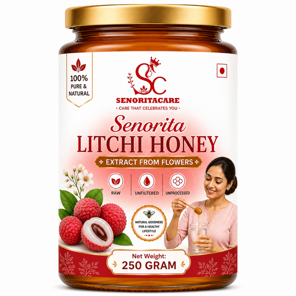 Senoritacare Litchi Honey 250g Glass Jar – Immunity Support & Women's Wellness Honey