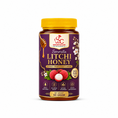 Senorita Pure Litchi Flower Honey 50g – Raw Natural Honey by Senoritacare