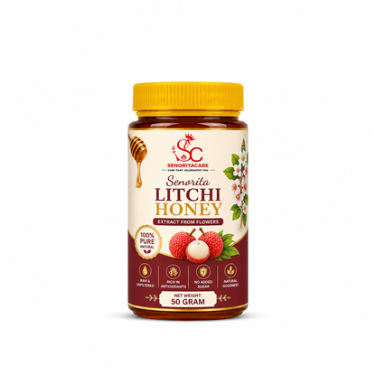 Senorita Natural Litchi Honey 50g – Unprocessed Pure Honey by Senoritacare