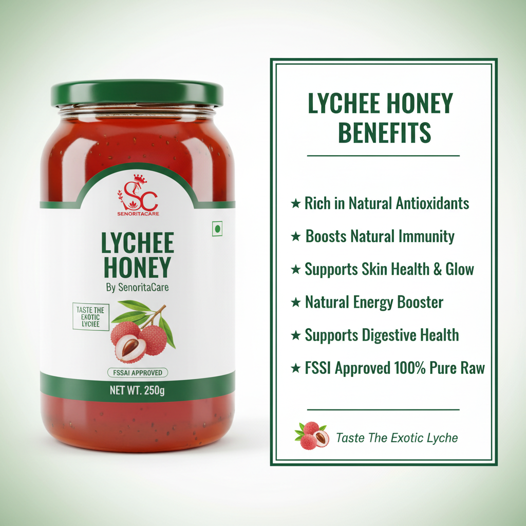 Senorita Lychee Flower Honey 250g antioxidant skin immunity benefits by SenoritaCare