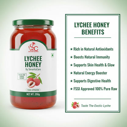 Senorita Lychee Flower Honey 250g antioxidant skin immunity benefits by SenoritaCare