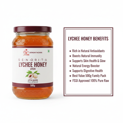 Senorita Lychee Flower Honey 500g antioxidant skin immunity benefits by SenoritaCare