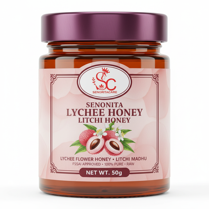 Senorita Lychee Flower Honey 50g pure litchi honey FSSAI approved by SenoritaCare