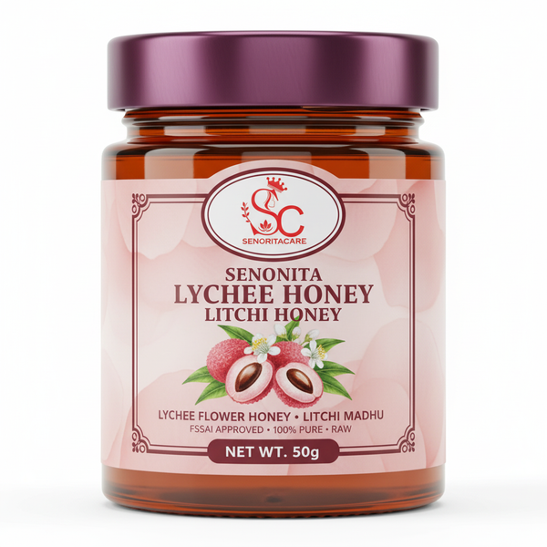 Senorita Lychee Flower Honey 50g pure litchi honey FSSAI approved by SenoritaCare