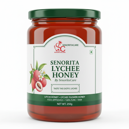 Senorita Lychee Flower Honey 250g pure litchi honey FSSAI approved by SenoritaCare