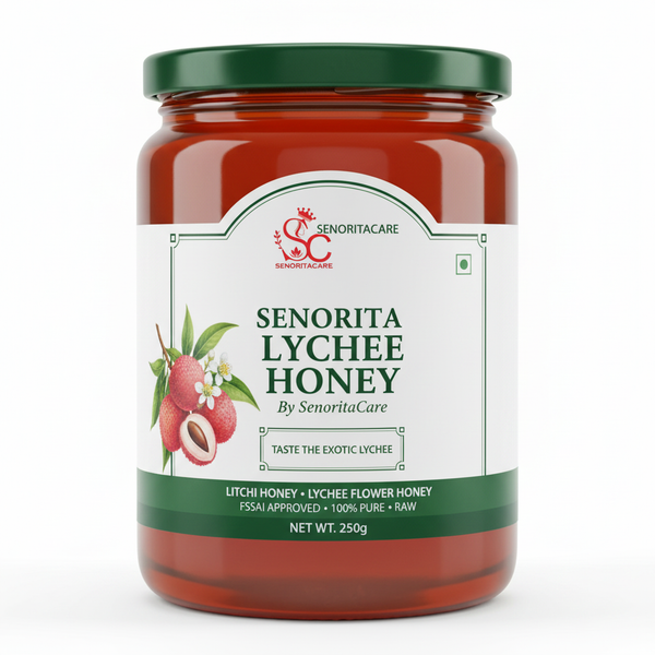 Senorita Lychee Flower Honey 250g pure litchi honey FSSAI approved by SenoritaCare