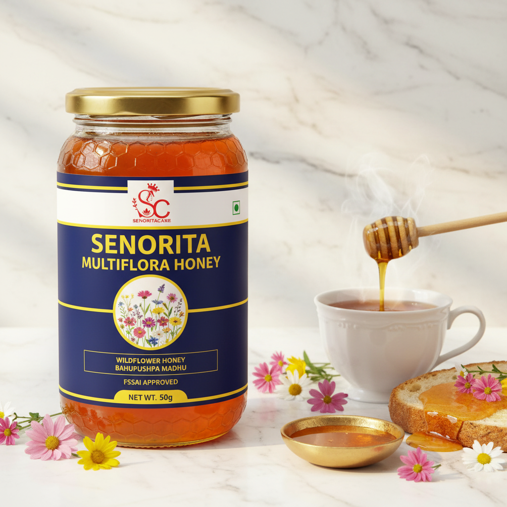 Senorita Multiflora Honey 50g daily wellness wildflower honey usage SenoritaCare