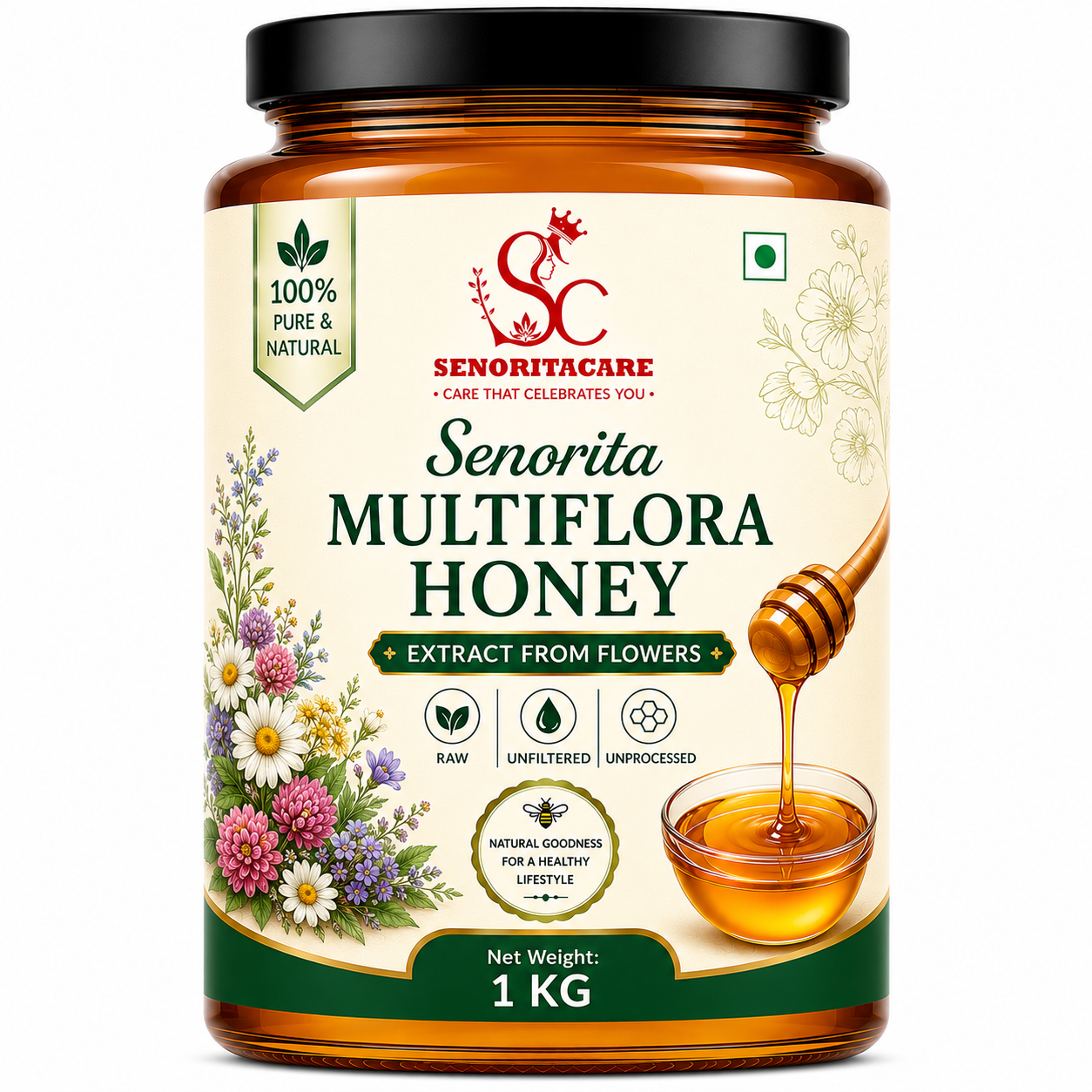 Senorita Multiflora Honey 1kg  Antioxidant Rich Floral Honey – Senoritacare