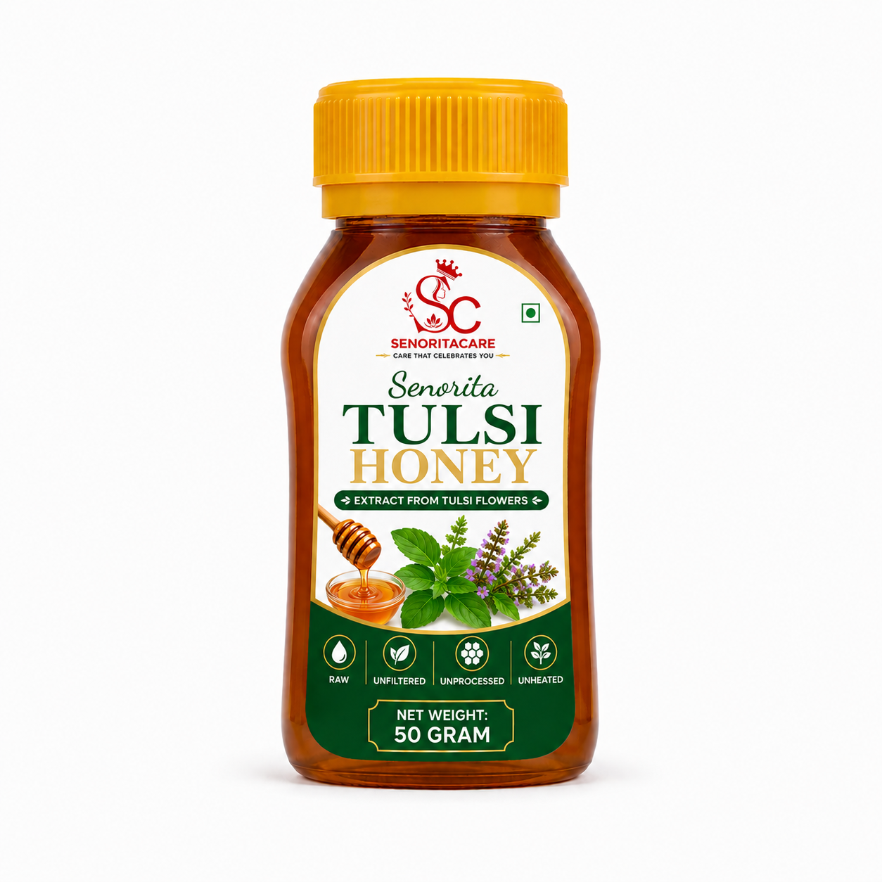 Senorita Tulsi Honey 50g – Natural Energy & Wellness Honey – Senoritacare