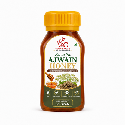 Senoritacare Ajwain Honey 50g – Digestive Support & Daily Wellness Honey