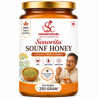 Senoritacare Sounf Honey 250g Glass Jar – Digestive Support & Immunity Honey