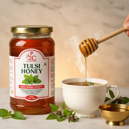 Senorita Tulsi Honey 250g Ayurvedic usage tulsi tea daily wellness