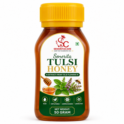 Pure Tulsi Honey 50g – Ayurvedic Raw Honey for Immunity by Senoritacare