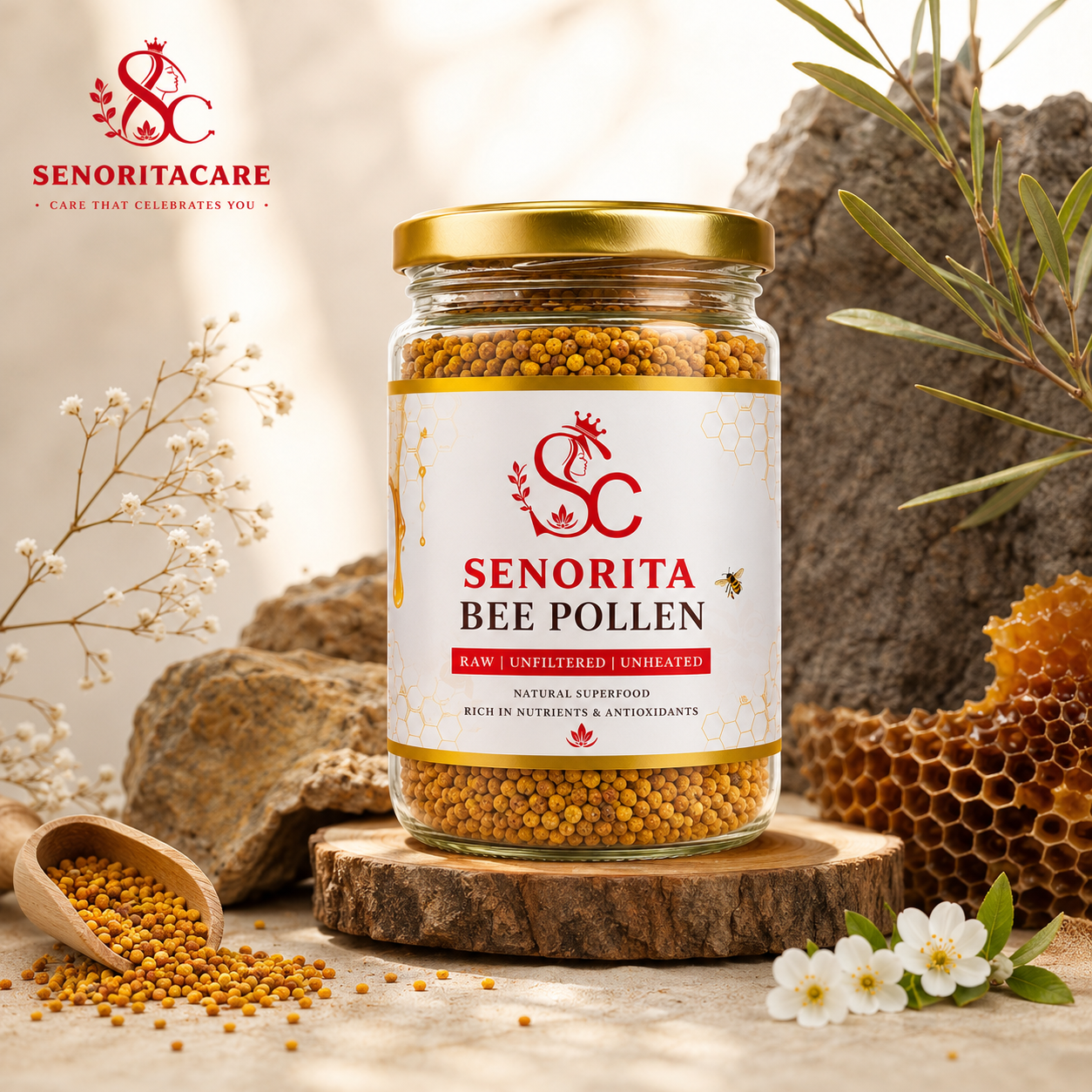 Senoritacare Pure Bee Pollen Granules 250g – Natural Immunity & Energy Superfood