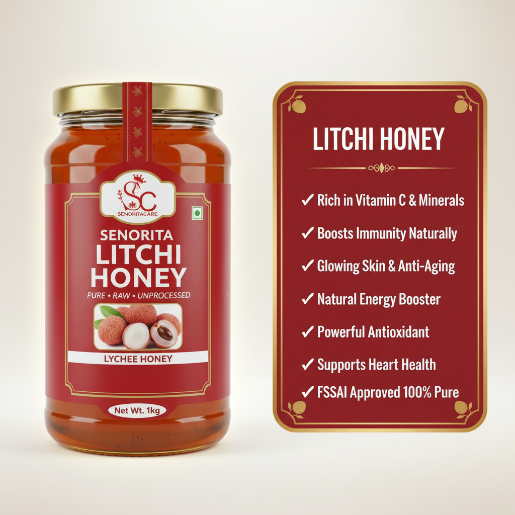 Litchi Honey 1kg Benefits Order Now Senorita Honey Now At SenoritaCare Store