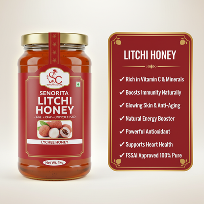Litchi Honey 1kg Benefits Order Now Senorita Honey Now At SenoritaCare Store