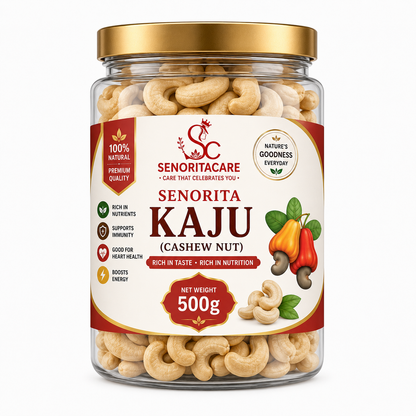 Senorita Cashew (Kaju) 500g premium natural cashew nuts healthy snack by SenoritaCare